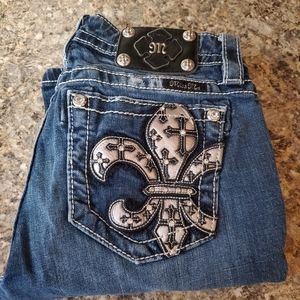 Miss Me mid rise boot cut jeans  26